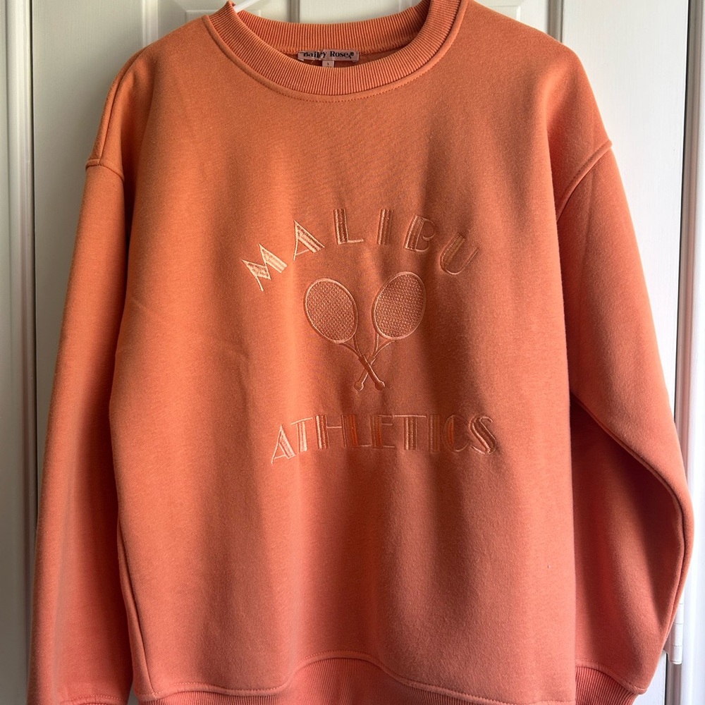 Coral Crew Neck Sweater